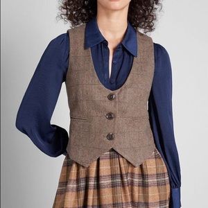 Mod cloth brown vest